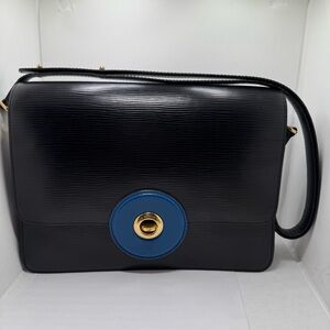 Louis Vuitton Vintage LV Black Epi Leather Friedland Shoulder Bag